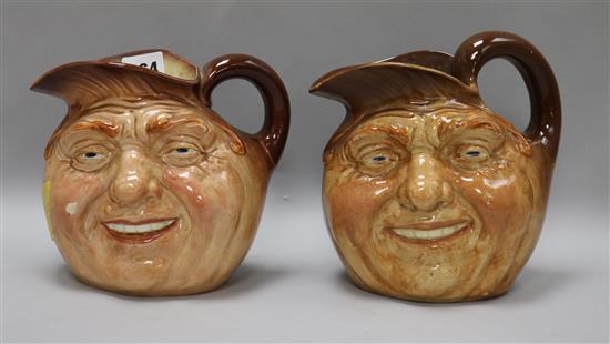 Two Doulton character jugs H.18cm.